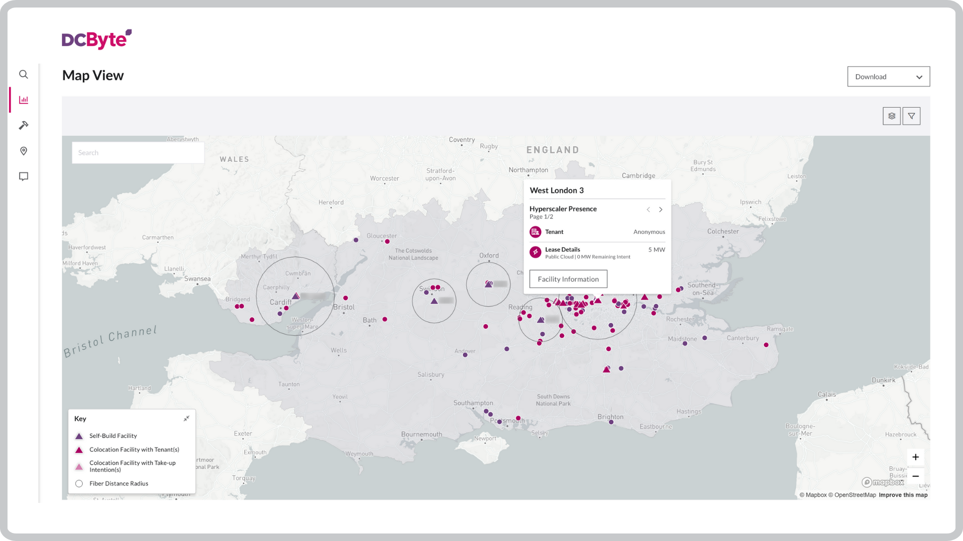 Hyperscaler Analytics - Map View